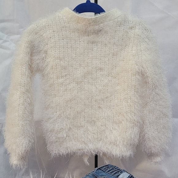 7 For All Mankind Baby Girl Sweater Jeans Set Size 12 Months - Picture 5 of 12